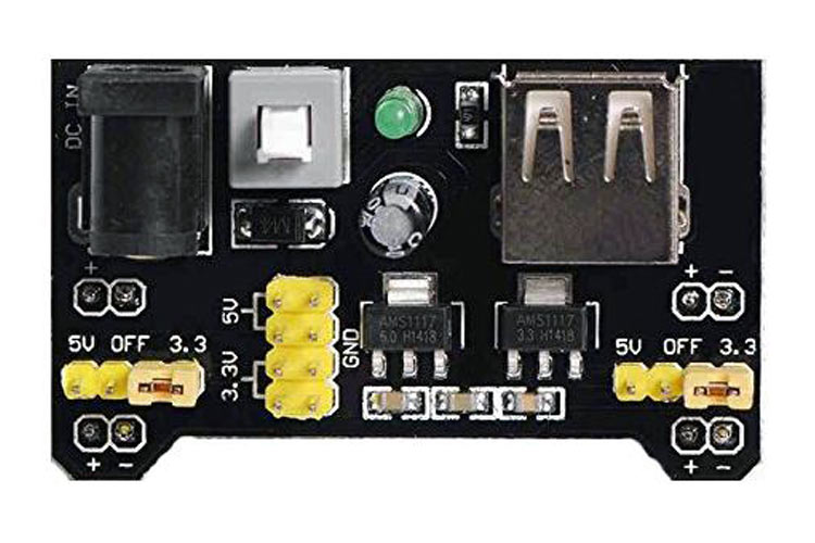 Breadboard power supply module