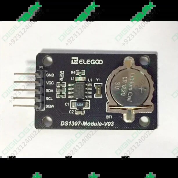 DS1307 real-time clock module circuit board