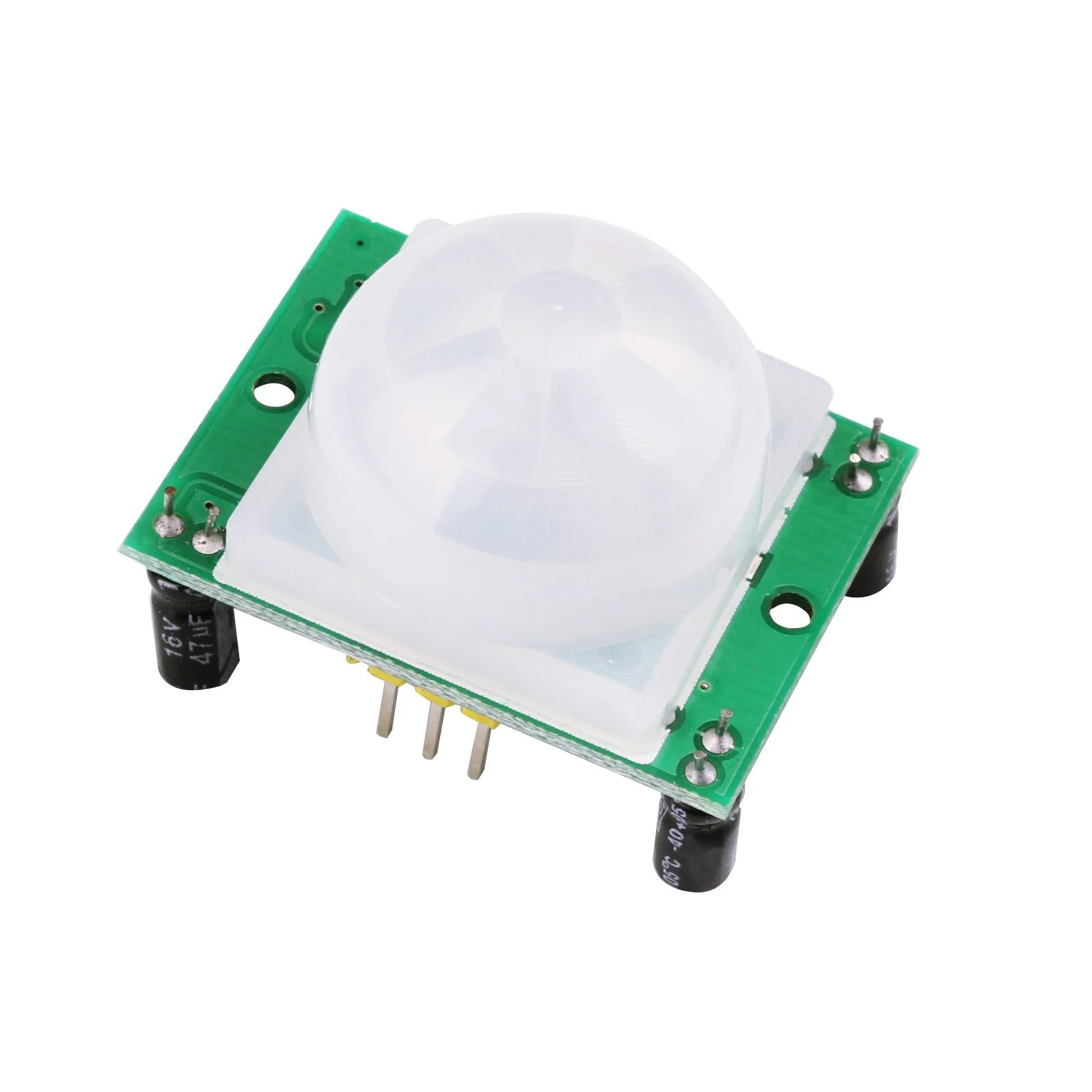PIR motion sensor module with a white domed lens