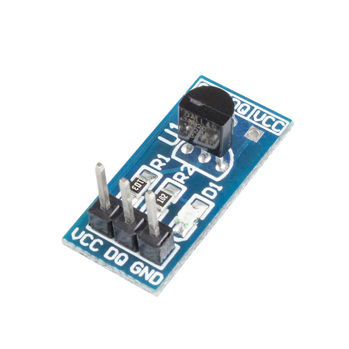 18B20 temperature sensor module circuit board